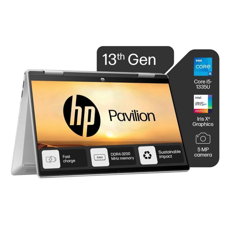 HP Pavilion x360 | Intel Core i5 | 13th Gen | 16GB RAM | 512GB SSD | 6 Months Warranty | (Refurbished)